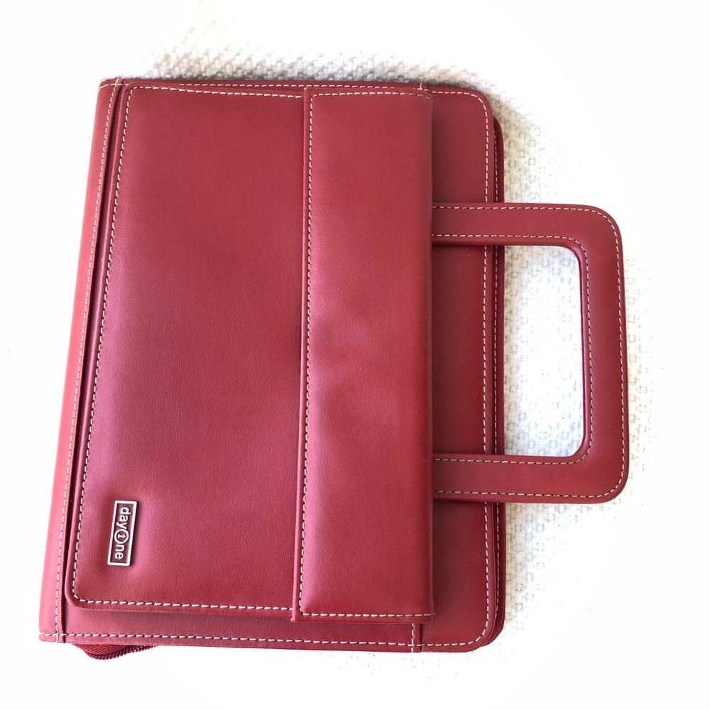 FranklinCovey Signature Red Organizer (used)